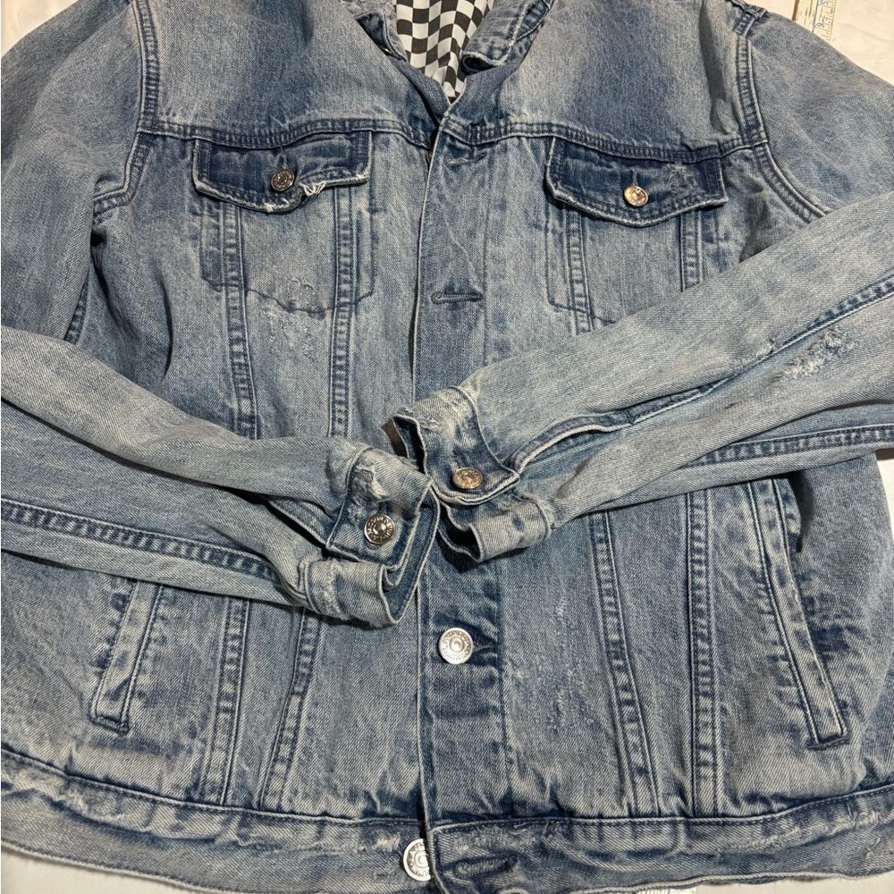 Pacsun Jean distressed jacket - Picture 2 of 7